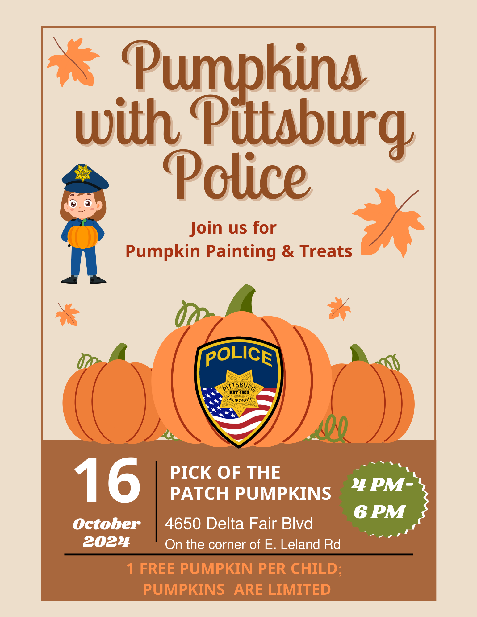 Pumpkins with the Police 2024