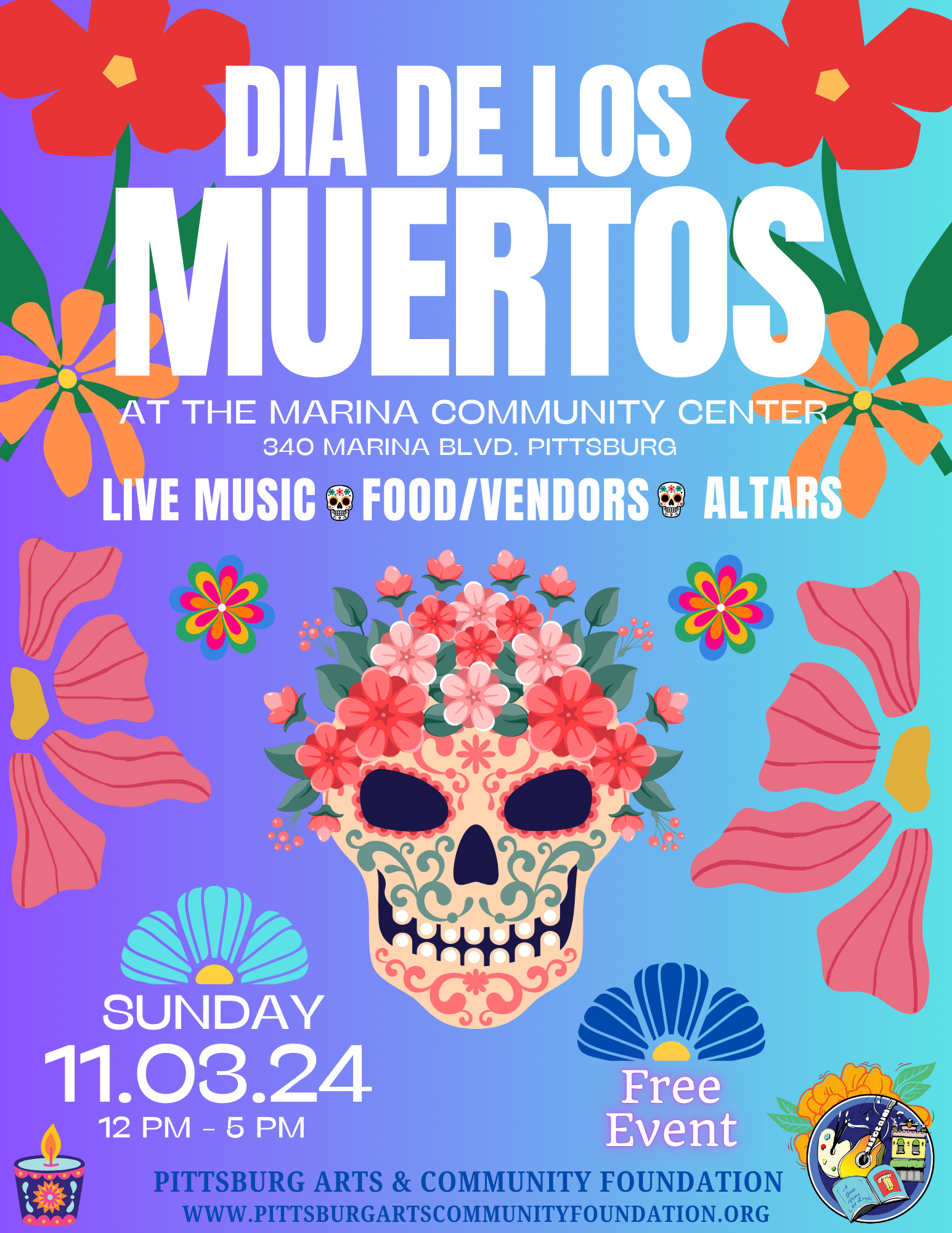 Dia De Los Muertos flyer